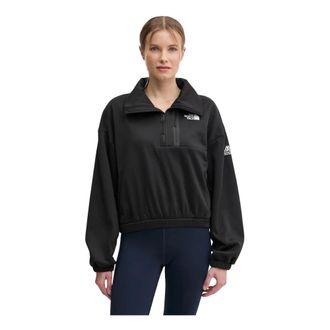 The North Face Fleece Interest 1/4 Zip - Dames - Outdoorjassen - Zwart - XL - Polyester - Fitness