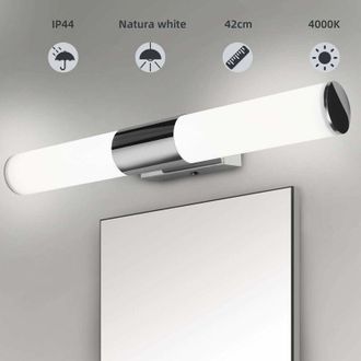 OEM Lampada Da Parete A Led Da 12w, 46 Cm, Luce Bianca, Impermeabile, Ideale Per Il Trucco In Bagno, Senza Sfarfallio, Super Luminosa, Perfetta Anche Come
