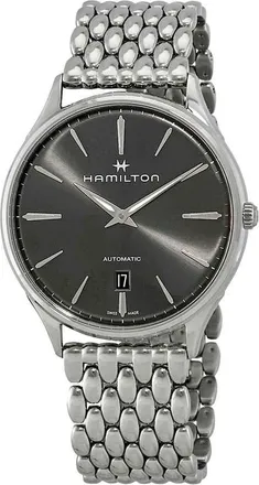 Hamilton Jazzmaster Thinline Automatic Anthracite Dial Mens Watch H38525181