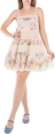 Zimmermann Lace-Trim Square Neck Minidress