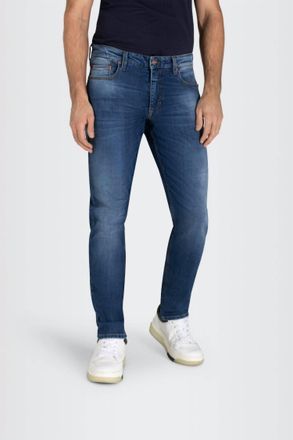Mac Jeans Greg Tapered Jeans In Mid Blue Vintage