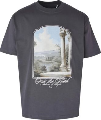 Only the Blind Katoenen T-shirt - Grijs