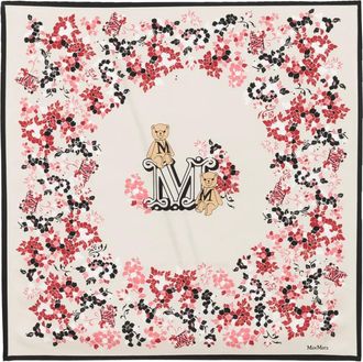 Max Mara Foulard con stampa a fiori - Toni neutri