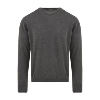 Malo Round-neck Knitwear, male, Gray, M, Crew-neck Jumper