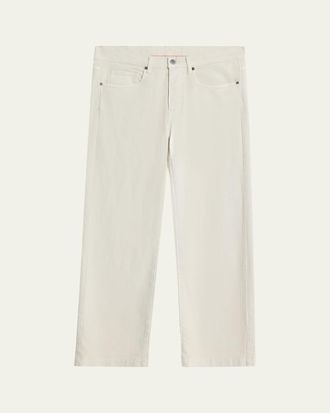 Massimo Alba Mens Straight Fit Five-Pocket Pants