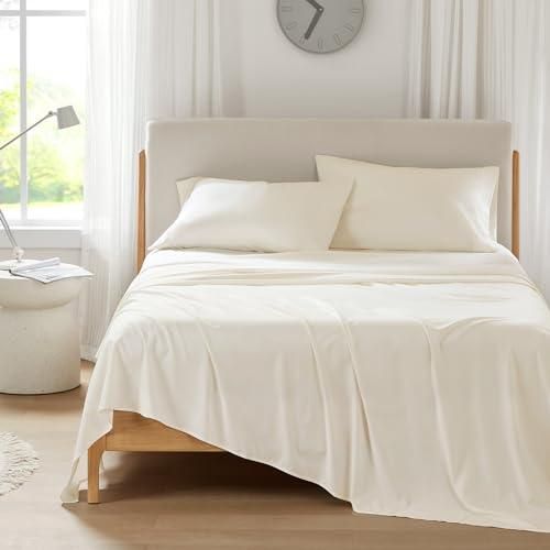 Comfort Spaces Kühllaken, feuchtigkeitsableitende Coolmax-Laken, weich, farbecht, kühlendes Bettlaken für Menschen, denen beim Schlafen heiß ist, elastische Tiefe Ta ab 39,55 €