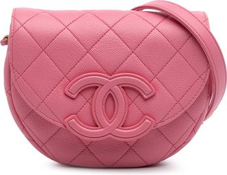 Chanel Pre-owned Womens 19 Mini Flap Bag - Pink Leather - One Size