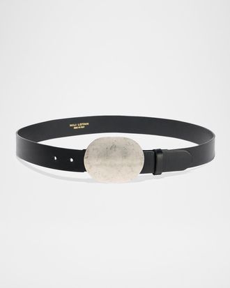 Nili Lotan Wayne Leather Belt