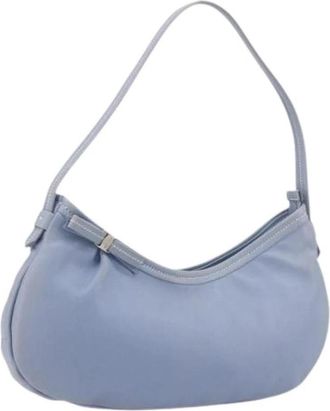 Ferragamo Pre-owned Shoulder Bag - Dames - Vintage Schoudertas - Blauw - ONE Size - Leer - Vintage