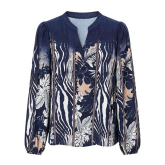 2-Biz Blouses - - Blouses & Shirts - Donna - Blu - XL