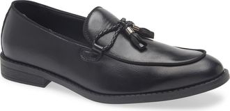 Geoffrey Beene Tassel Faux Leather Loafer in Black at Nordstrom Rack, Size 10.5