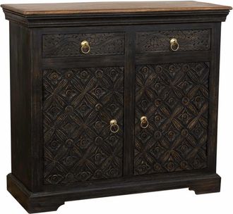 Wanderlust Deco Recibidor acabado artesanal 100x40x90 negro