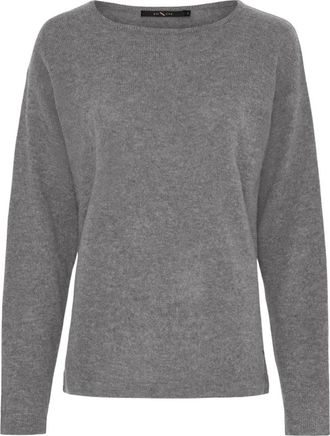 BTF-CPH Fijngebreide Cashmere Pullover - Dames - Cashmere truien - Grijs - L - Wol - Truien & Vesten