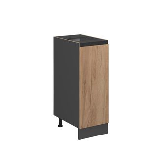 Vicco Armario De Farmacia R-line, Roble Dorado, 30 Cm En Forma De J, Sin Encimera Vicco