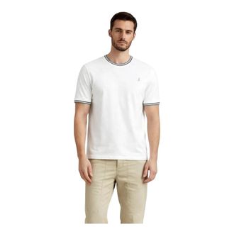 Jeckerson Tops, Heren, Wit, L, Katoen, Crewneck T-shirt