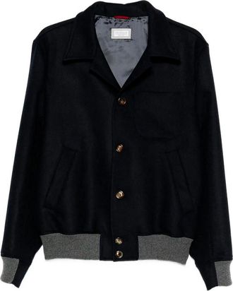 Brunello Cucinelli Shirt-Style Bomber Jacket