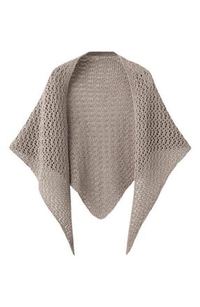 Mango Open Stitch Shawl in Medium Brown at Nordstrom