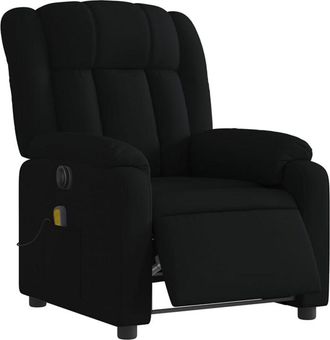 vidaXL Vidaxl - Sillón reclinable de masaje eléctrico tela negro