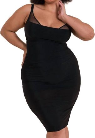 Scantilly Mirage Wired Plunge Slip Dress In Black