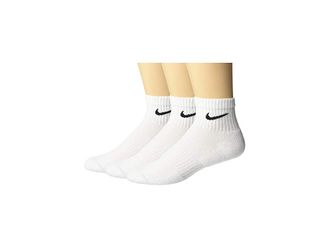 Nike Everyday Cushion Ankle Socks 3-Pair Pack Low Cut Socks Shoes White/Black : LG (US Mens Shoe 8-12 - Womens Shoe 10-13)