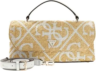 Guess Womens Handbag Natural-Off White Polypropylene