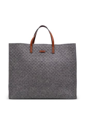 Gucci 2016-2025 Diamante Wool tote bag - women - Wool/Leather - One Size - Grey