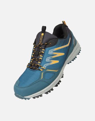 Mountain Warehouse Mens Mountain Warehouse Mens Enhance Trail Waterproof Running Trainers - Yellow/Orange - Size: 10