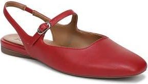 Naturalizer Anikka Flat in Red Faux Leather at Nordstrom Rack, Size 8.5