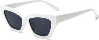 Generic Outdoor Mens Commuter Sunglasses Vacation Womens Decorative Sun Glasses(White)