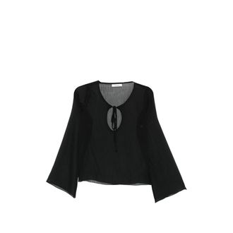 Gimaguas Delia Tie-neck Long-sleeve Top