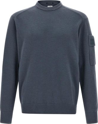 C.P. Company Maglione girocollo con tasca - Blu