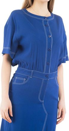 Moschino Womens Multicolor Marabou Casual Dress