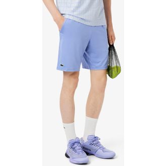 Lacoste Drawstring Jersey Shorts in Delphinium at Nordstrom, Size 9