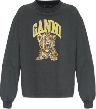 Ganni Donna, Felpe, Grigio, XS, new