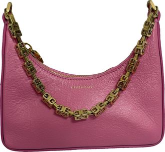 Givenchy Pre-owned Womens Mini Moon Cut Out Shoulder Bag in Pink Calf Leather - One Size