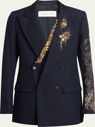 Dries Van Noten Mens Barton Embellished Dinner Jacket