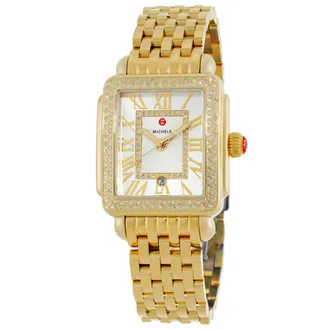 Michele Deco Madison Quartz Diamond Ladies Watch MWW06G000003