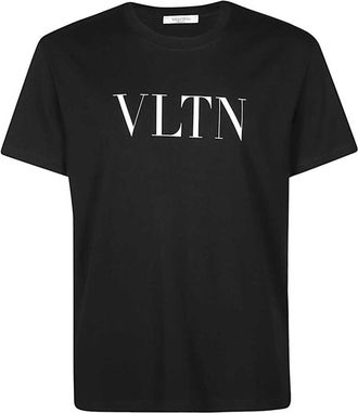 Valentino wit VLTN zwart T-shirt met bedrukt logo