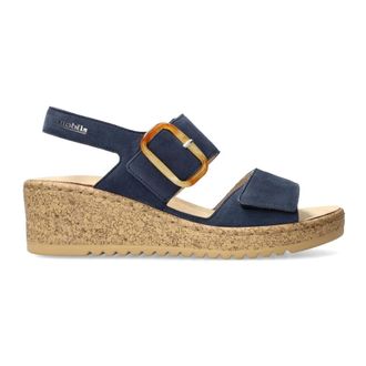 Mephisto Flat Sandalen - Dames - Sleehakken - Blauw - 35 EU - Su&egrave;de - Schoenen