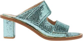 Scarosso Kristy Sandalen - Dames - Muiltjes - Groen - 35 EU - Leer - Schoenen