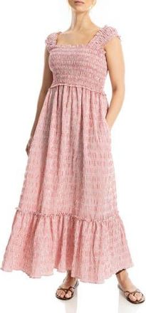 Max Studio Tiered Printed Sundress in Red/White at Nordstrom Rack, Size X-Small