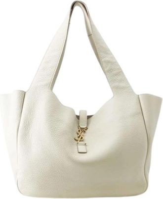Saint Laurent Pre-owned Vintage Tote Bag - Dames - Vintage Shopper - Beige - ONE Size - Vintage