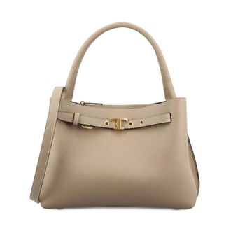 Tod's Mini Leren Handtas - Dames - Handtassen - Beige - ONE Size - Leer - Tassen