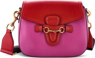 Gucci Lady Web Leather Medium shoulder bag - Rosa