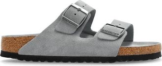 Birkenstock Slides Arizona BS - Dames - Sandalen - Grijs - 41 EU - Su&egrave;de - Schoenen