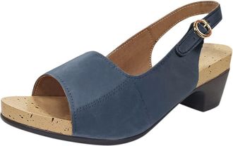 Generic Summer Shoes Womens Comfortable Closed Sandals High Heels for Women, Non-Slip Block Heel Womens Sandals Buckle Strap Casual Shoes Lightweight Beach Sh