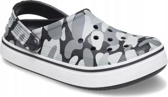 OEM Zuecos Crocs Off Court Camo Redux Para Ni&ntilde;os 209150 C11eu 2829 Negro Blanco