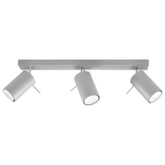 Wonderlamp L&aacute;mpara de techo gris 3 focos estilo industrial ajustable