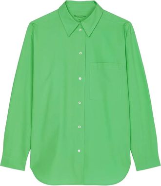Marc O'Polo long-sleeve button-up shirt - women - Cotton - 36 - Green