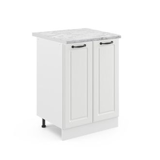 Vicco Mueble Bajo De Cocina R-line, Blanco Casa De Campo, 60 Cm, Et M&aacute;rmol